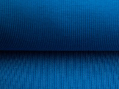 Feinripp Jersey Sanetta - uni petrolblau