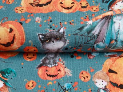 Jersey Digitaldruck toff halloween - Kürbisparty zu Halloween - altpetrol