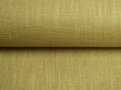 Leinen LINEN WASHED - uni moosgrün
