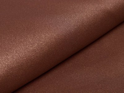 Leichter Sommer-Jacken- oder Futterstoff mit Glitzer - uni schokobraun