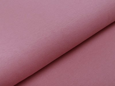Leicht angerauter Interlock Snoozy - uni dunkles altrosa