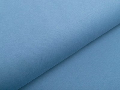Leicht angerauter Interlock Snoozy - uni babyblau