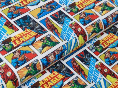Webware Stenzo DC Justice League - Superhelden Comic - weiß