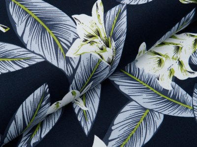 Webware Baumwollsatin - Iris - marine