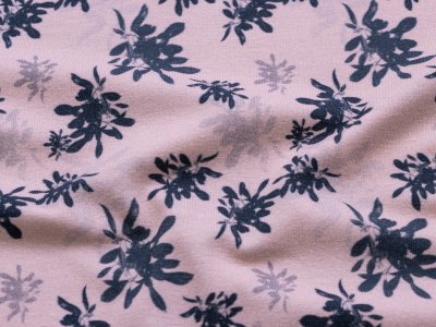 Jersey Digitaldruck Little Mistletoe by House of Inés - Mistelzweige - rosa