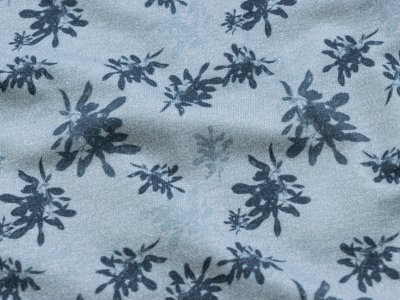 Jersey Digitaldruck Little Mistletoe by House of Inés - Mistelzweige - grau