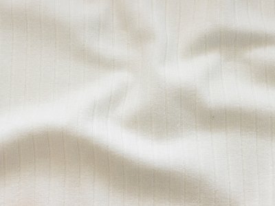 Ripp-Jersey - uni wollweiß