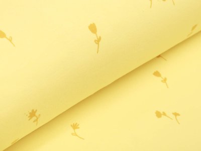 Jersey Swafing Veronika - Frühlingsblumen - gelb