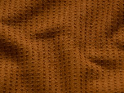 Leichter Waffeljersey - uni karamell
