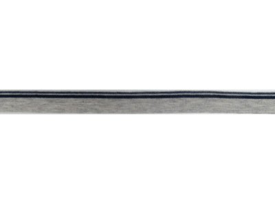 Elastisches Schrägband/Trennbörtchen Sanetta ca. 2 cm Breit - Streifen - grau/marine