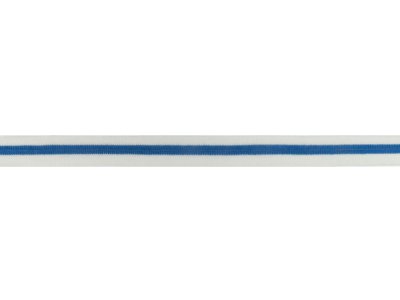 Elastisches Schrägband/Trennbörtchen Sanetta ca. 2 cm Breit - Streifen - weiß/indigo