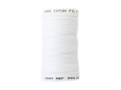 Heftfaden Heftgarn - 100% Baumwolle - 150m - weiß