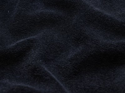 Stretch Frottee - uni schwarz