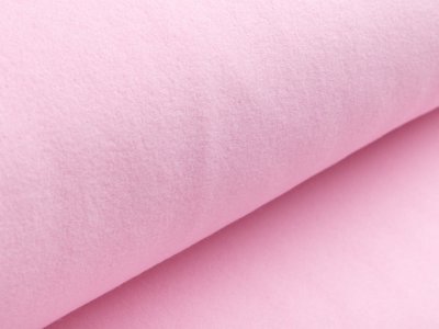 Baumwollfleece - uni rosa