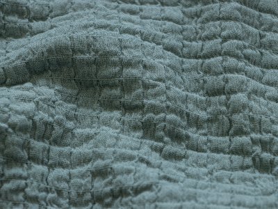 Musselin gesmokt Baumwolle - Double Gauze - uni altmint