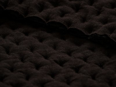 Hochwertiger dreidimensionaler Designer-Bezugsstoff - uni schokolade