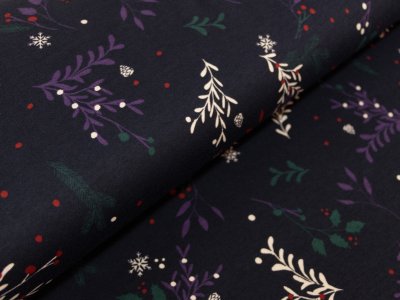 Interlock - Winterliche Gräser - dunkles violett