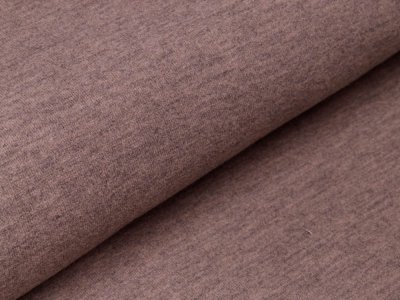 Tweed Wolloptik - uni braun