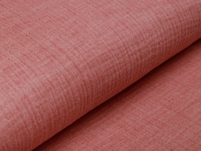 Musselin Baumwolle Hydrofiel Double Gauze Doubleface - meliert koralle