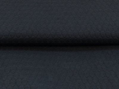 Leichter Strickstoff Baumwolle - Drops - uni schwarz