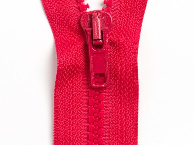 Reißverschluss teilbar 90 cm - dunkles rot