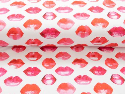 Bio Jersey Schatzebobbes Eigenproduktion Kisses - weiß