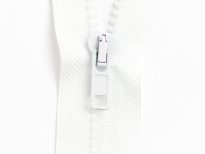 Reißverschluss teilbar 80 cm - weiß