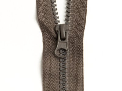 Reißverschluss teilbar 90 cm - dunkles braun