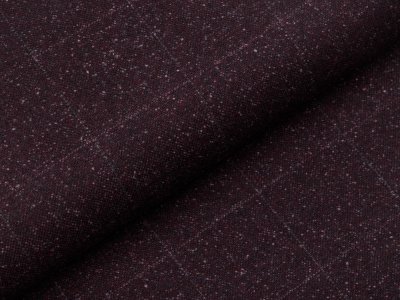 Tweed Wollstoff Swafing Alessio - Karos ca. 5 cm x 5 cm - dunkles braun
