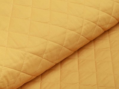 Musselin Double Gauze Rautenstepper - uni ocker