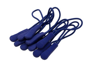 RV-Anhänger/Zipper Schlaufe 6,6 cm 10 Stück - blau