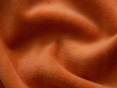 Nicki Velours - 260 g/qm - uni dunkles orange