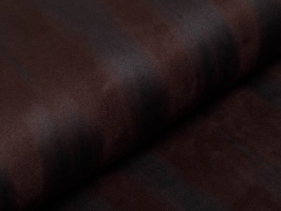 Wildlederimitat mit Foliendruck - Animalprint - braun