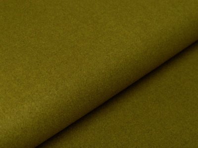 Wollstoff Mantelflausch - uni olive