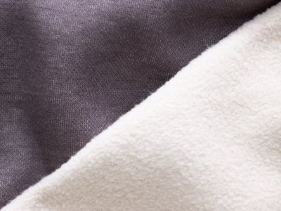 Jersey Fleece Doubleface - super weich - 310 g/qm - uni braun