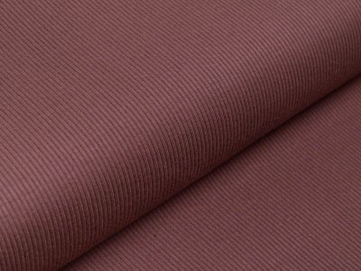 Feinripp-Jersey - uni braun