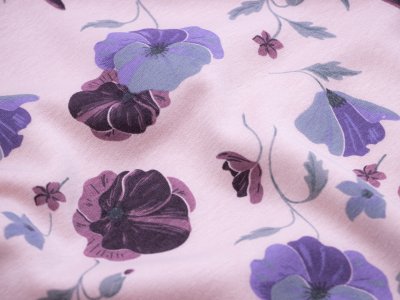 Alpenfleece Happy Fleece Flowers - stilvolle Blumen - rosa