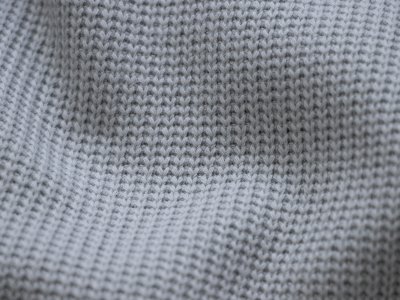 Strickstoff Baumwolle Cable Miami - Rippoptik - uni grau