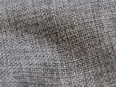 Jute Imitat mit Vliesstoff - Leinenoptik - uni grau