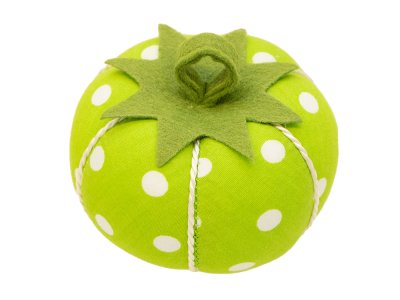 Nadelkissen Tomate 8 cm x 6 cm - grün