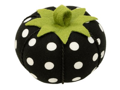 Nadelkissen Tomate 8 cm x 6 cm - schwarz
