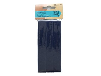 Schrägband 20mm x 4m Coupon - marineblau