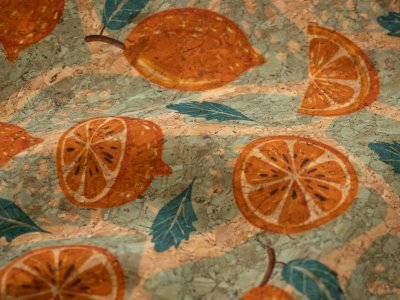 Kork Coupon 50 cm x 65 cm - Orangenscheiben