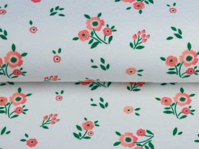 Jersey Swafing Jonne - Blumen - weiß