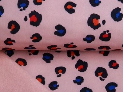 Jackenstoff Softshell - Animalprint - rosa