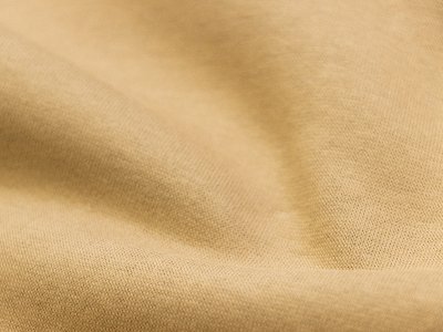Angerauter Sweat - uni karamell