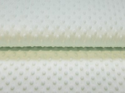 Wellnessfleece Minky mit Noppenprägung - uni pastellmint