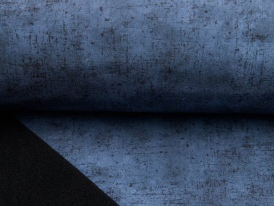 Jackenstoff Softshell Digitaldruck by Poppy - Kratzoptik - blau