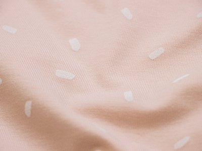 Jersey - kurze Pinselstriche - puderrosa