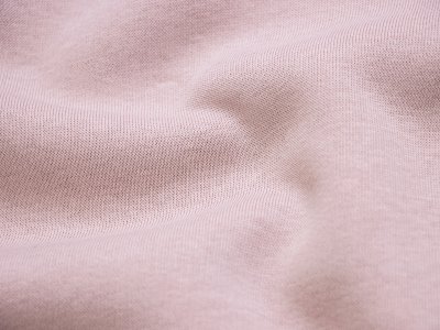 Angerauter Sweat - uni puderrosa